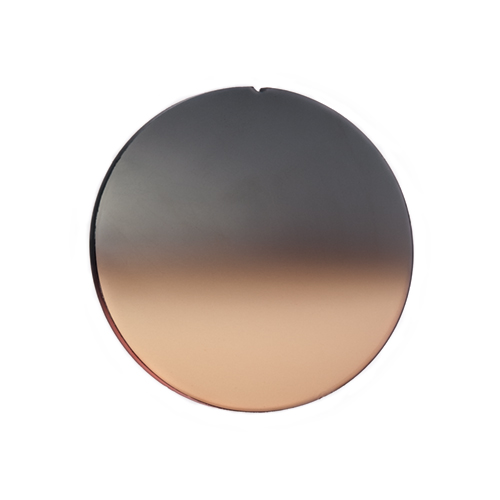 CR-39 Brown Gradient with Flash Silver Gradient Mirror 11101